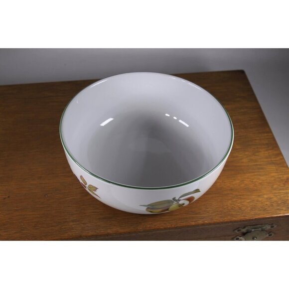 1986 English Royal Worcester Evesham Vale 8" round bowl, Freezer to Oven, Oven - Picture 3 of 10